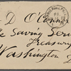 O'Connor, William D., ALS to. Apr. 14, [1883]. 