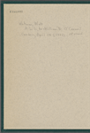 O'Connor, William D., ALS to. Apr. 14, [1883]. 
