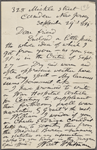 O'Connor, William D., ALS to. Sep. 29, 1884. 