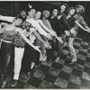 Dyane Harvey, Ellis Williams, Reyno, Laurie Carlos, LaTanya Richardson, Mary Alice, Larry Marshall, Beth Shorter, and Avery Brooks in the stage production Spell #7.