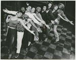 Dyane Harvey, Ellis Williams, Reyno, Laurie Carlos, LaTanya Richardson, Mary Alice, Larry Marshall, Beth Shorter, and Avery Brooks in the stage production Spell #7.