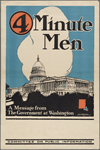 4 minute men, a message from the government at Washington Committee on Public Information