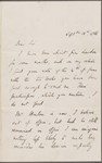 Arnold, Matthew, ALS to W. D. O'Connor. Sep. 16, 1866.