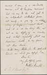 Arnold, Matthew, ALS to W. D. O'Connor. Sep. 16, 1866.