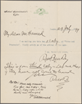 Bucke, Richard Maurice, TLS and 5 TS copies of letters to Thomas B. Harned, Jul. 24, 1899- Feb. 14, 1902.