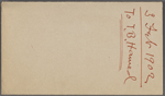 Bucke, Richard Maurice, TLS and 5 TS copies of letters to Thomas B. Harned, Jul. 24, 1899- Feb. 14, 1902.