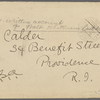 Bucke, Richard Maurice, ALS to [Ellen M. O'Connor] Calder, Apr. 18, 1892. With carbon copy of "Last days," extracts from H. L. Traubel's letters to Bucke, Dec. 29, [1891] - Mar. 26, [1892]. 