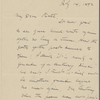Burroughs, John, ALS to [J. J.] Piatt. Jul. 14, 1892. 