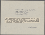 Burroughs, John, ALS to [J. J.] Piatt. Oct. 16, 1892. 