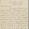 Eldridge, C. W. ALS to John Burroughs.  May 10, 1892.