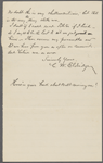 Eldridge, C. W. ALS to John Burroughs.  Feb. 26, 1894.