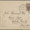 Eldridge, C. W. ALS to John Burroughs.  Feb. 26, 1894.