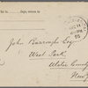 Eldridge, C. W. ALS to John Burroughs.  Dec. 11, 1895.