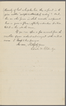 Eldridge, C. W. ALS to John Burroughs.  May 29, 1896.