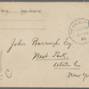 Eldridge, C. W. ALS to John Burroughs.  Jul. 23, 1896.