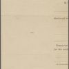 Eldridge, C. W. ALS to D. Lockwood.  [1892].