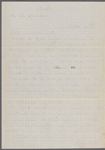 Eldridge, C. W. ALS to William D. O'Connor.  Jan. 22, [1865].