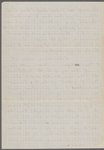 Eldridge, C. W. ALS to William D. O'Connor.  Jan. 22, [1865].