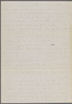 Eldridge, C. W. ALS to William D. O'Connor.  Jan. 22, [1865].