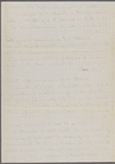 Eldridge, C. W. ALS to William D. O'Connor.  Jan. 22, [1865].