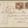 Eldridge, C. W. ALS to William D. O'Connor.  Jan. 22, [1865].
