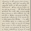 Eldridge, C. W. ALS to William D. O'Connor.  Feb. 19, [1884].
