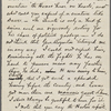 Eldridge, C. W. ALS to William D. O'Connor.  Feb. 19, [1884].