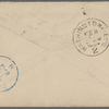 Eldridge, C. W. ALS to William D. O'Connor.  Feb. 19, [1884].