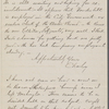Eldridge, C. W. ALS to William D. O'Connor.  Sep. 1, 1886.