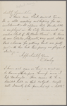 Eldridge, C. W. ALS to William D. O'Connor.  Sep. 1, 1886.