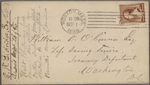 Eldridge, C. W. ALS to William D. O'Connor.  Sep. 1, 1886.