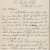 Eldridge, C. W. ALS to William D. O'Connor.  Mar. 21, 1888.