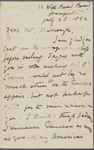 Gilchrist, Anne to John Burroughs.  Jul. 28, 1882.