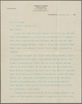 Harned, Thomas B. TLS to R. M. Bucke.  Jan. 11, 1898.