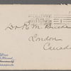 Harned, Thomas B. ALS to R. M. Bucke.  Nov. 11, 1898.