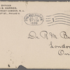 Harned, Thomas B. TLS to R. M. Bucke.  Jul. 18, 1899.