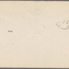 Harned, Thomas B. printed card to R. M. Bucke.  Aug. 1, 1899.