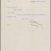 Harned, Thomas B. TLS to R. M. Bucke.  Sep. 14, 1899.