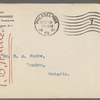 Harned, Thomas B. TLS to R. M. Bucke.  Nov. 19, 1901.