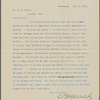 Harned, Thomas B. TLS to R. M. Bucke.  Jan. 7, 1902.