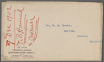 Harned, Thomas B. TLS to R. M. Bucke.  Jan. 7, 1902.