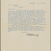 Harned, Thomas B. TLS to R. M. Bucke.  Jan. 14, 1902.