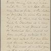 O'Connor, W. D. letter to Matthew Arnold. Oct. 14, 1866. Holograph draft[?], signed.