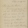 O'Connor, W. D., draft AL to J. T. Fields. Nov. 23, 1868. 