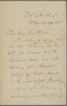 O'Connor, W. D., draft AL to J. T. Fields. Nov. 23, 1868. 