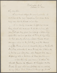 O'Connor, W. D., letter to J. R. Gilmore. Oct. 13, 1866. Holograph copy.