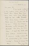 Raymond, H. J., ALS to William D. O'Connor. Mar. 27, 1867.