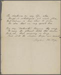 Phillips, Stephen, "Whitman and Gosse" and "The darkness on my life...", 2 poems in the hand of Margaret Jerome[?], unsigned, undated.