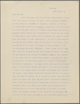 Traubel, Horace L., typed transcript of letter to William D. O'Connor. Sep. 26, 1888.