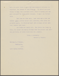 Traubel, Horace L., typed transcript of letter to William D. O'Connor. Sep. 26, 1888.